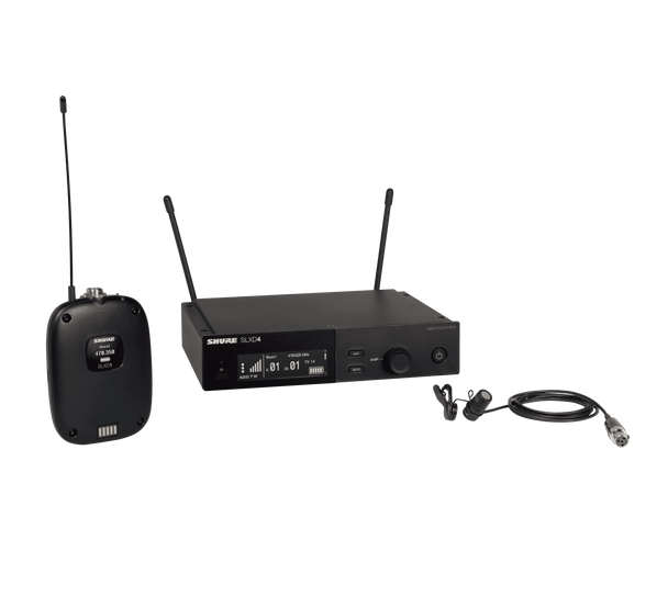 Shure SLXD14/85-H55 Combo System with SLXD1 Bodypack SLXD4 Receiver and WL185 Lavalier Microphone