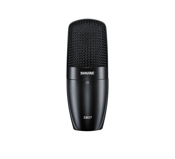 Shure SM27-SC Cardiod Side-Address Condenser Microphone includes Velveteen Pouch and Shock Mount