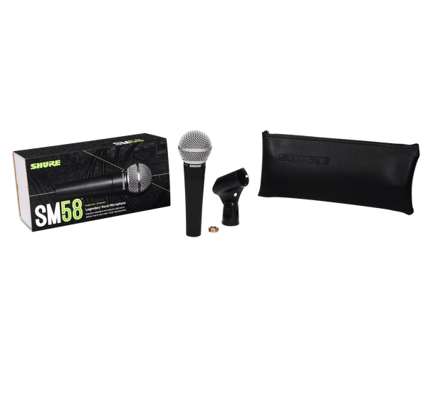 Shure SM58-X2U Cardioid Dynamic Microphone with X2U XLR-to-USB Signal Adapter