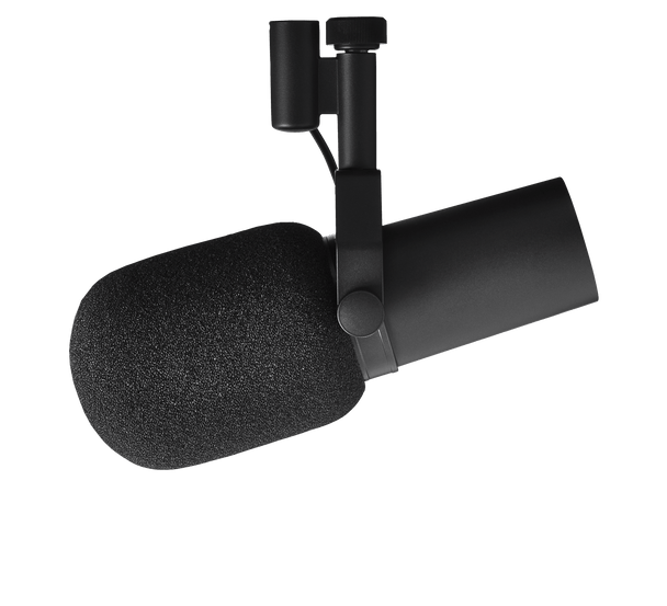 Shure SM7B Cardioid Dynamic Studio Vocal Microphone includes standard and close-talk windscreens