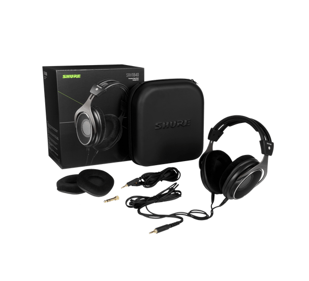 Shure SRH1840-BK SRH1840 Premium Open-back Headphones for Smooth Extended Highs and Accurate Bass