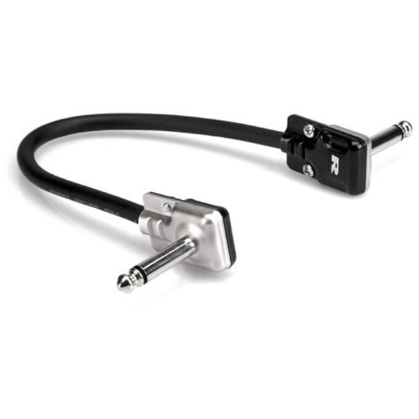 Hosa Technology REAN Low-Profile Right-Angle to Right-Angle Pro Guitar Patch Cable (18")