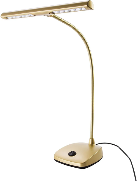 K&M 12297.090.40 Gold Colored LED Piano Lamp