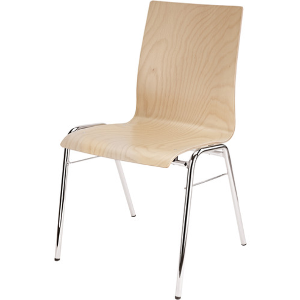 K&M 13400.000.02 Natural Stacking Chair