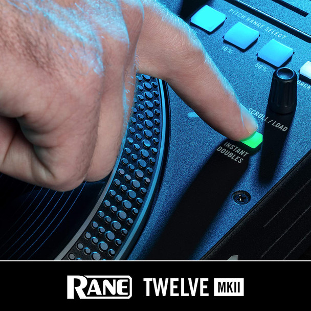 RANE DJ Twelve MKII | 12-Inch Motorized Vinyl Like MIDI Turntable with USB MIDI & DVS Control for Traktor, Virtual DJ & Serato DJ