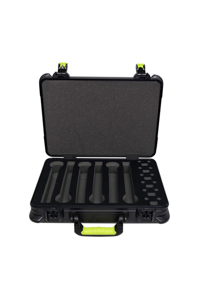 Shure SH-MICCASEW06 Molded Case with Drops for 6 Wireless Microphones and TSA-Approved Latches