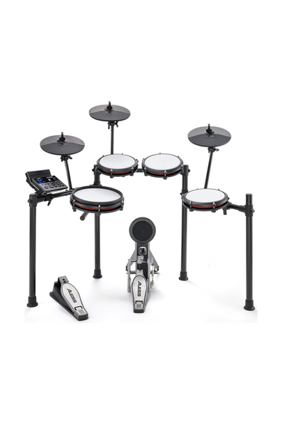 Alesis Nitro Max Kit Eight-Piece Electronic Kit with Mesh Heads and Bluetooth
