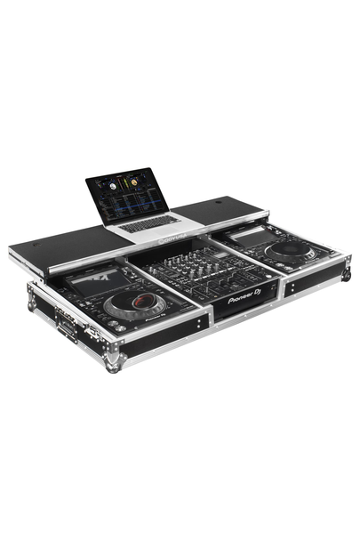 Odyssey Glide Style DJ Coffin Flight Case with Wheels for DJM-A9 and CDJ-3000 or Similar Size Gear