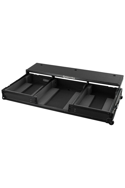 Odyssey Glide Style Black Label DJ Coffin Flight Case with Wheels for DJM-A9 and CDJ-3000 or Similar Size Gear