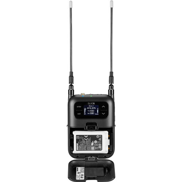 Shure SLXD5 Digital Camera-Mount Wireless Microphone Receiver (G58: 470 to 514 MHz)