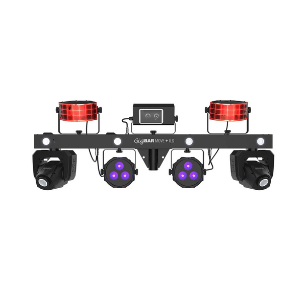 Chauvet DJ GigBAR Move + ILS Effect Lighting Systems Pair with ILS Command Controller & Fog Machines Package