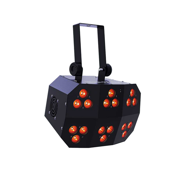 Chauvet DJ Wash FX Hex RGBAW+UV LED Multi-Purpose Effect Lights with Tripod Lighting Stand & Carry Cases Package 