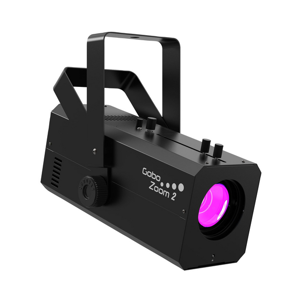 Chauvet DJ Gobo Zoom 2 High-Powered Custom Gobo Projectors with Infrared Remote & Carry Bags Package