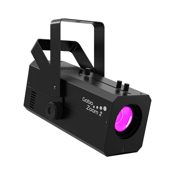 Chauvet DJ Gobo Zoom 2 High-Powered Custom Gobo Projector with Infrared Remote & Carry Bag Package