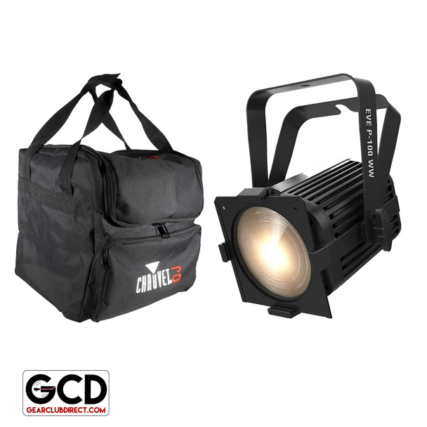 Chauvet DJ EVE P-100 WW High Output Warm White 3500 K Wash Lights with Professional Gear Bags Duo Package