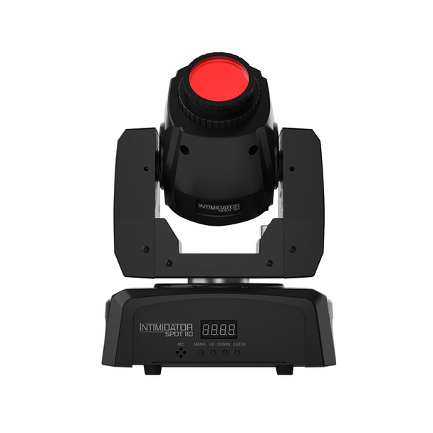 Chauvet DJ Intimidator Spot 110 Lightweight LED Moving Head Spotlights with Hurricane 700 Fog Machine Package