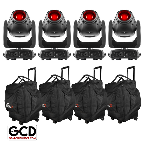 Chauvet DJ Intimidator Hybrid 140SR Moving Head Lights with Cases Package