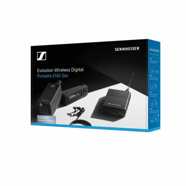 Sennheiser EW-DP ENG SET Camera-Mount Digital Wireless Combo Microphone System (Q1-6: 470 to 526 MHz) 