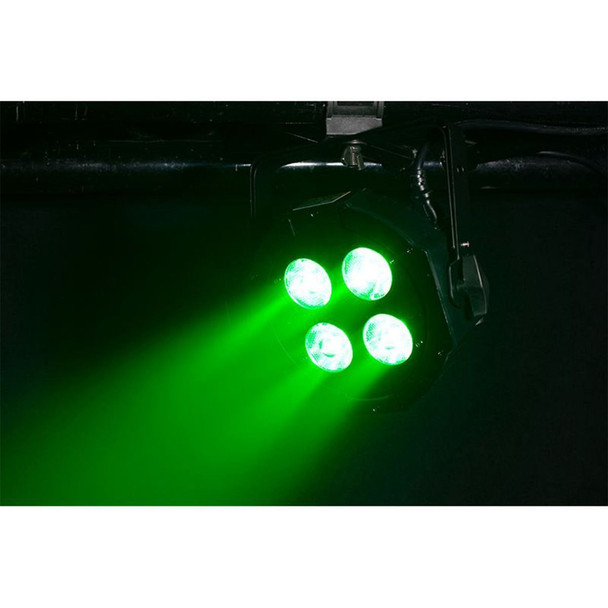 Chauvet DJ SlimPAR Pro QZ12 USB Wash Lights with Eliminator Lighting Mega Hex L Par RGBLA+UV LEDs Package