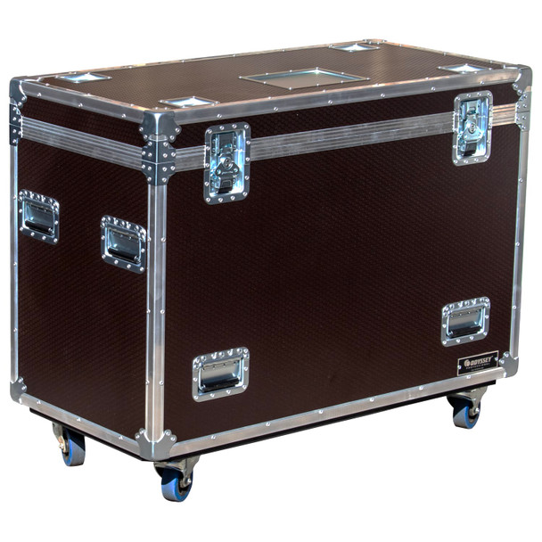 Odyssey Professional 45x22x30" Hex Board Utility Tour Trunk Case With Caster Wheels (Brown)