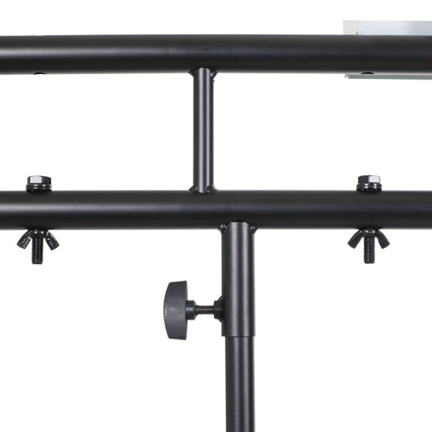 ProX MESA MEDIA & MESA TRUSS PACKAGE Full DJ Workstation Includes Truss TV Bracket Mount White & Black Scrims and Carry Bag