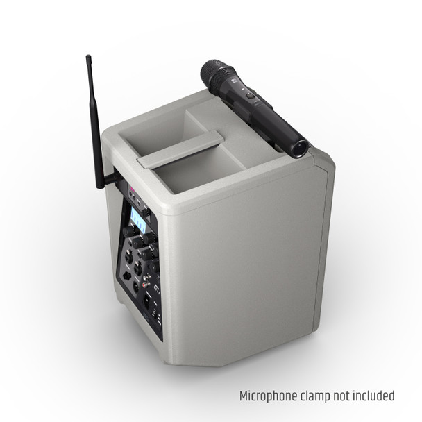 LD Systems ANNY 8 Portable 8" Battery-Powered Bluetooth PA Speaker with Handheld Wireless Mic (Gray)