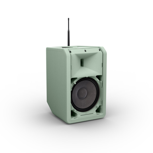 LD Systems ANNY 8 Portable 8" Battery-Powered Bluetooth PA Speaker with Handheld Wireless Mic (Green)