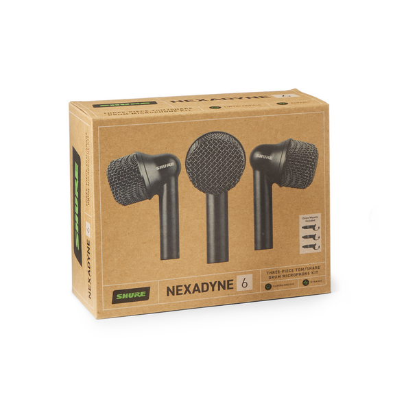 Shure Nexadyne 6 Dynamic Supercardioid Tom/Snare Microphone (3-Pack)