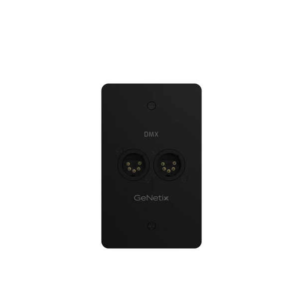 Chamsys GeNetix Wall Mount DMX Connector Dual Port Male US