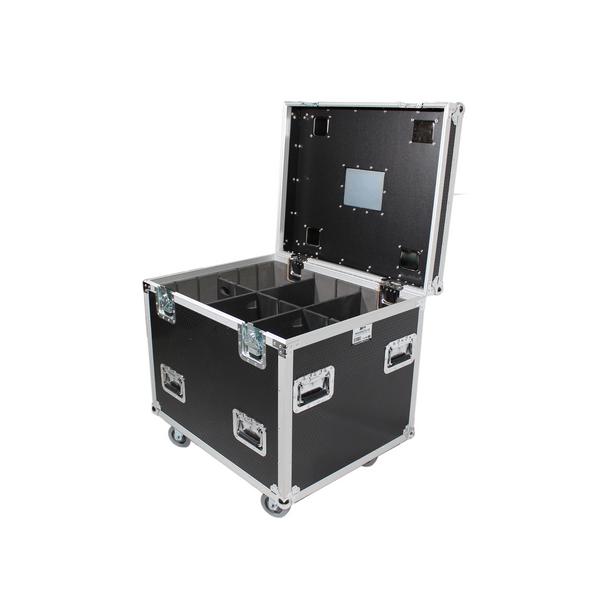 ProX TruckPaX Heavy-Duty Truck Pack Utility Flight Case W/Divider & Tray Kit W/4" Casters | 24"X30"X30"