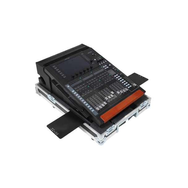 ProX Behringer WING Compact Console Case ATA Digital Audio Mixer Flight Case with Doghouse compartment Caster wheels and Handle