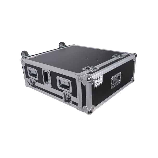 ProX ATA Digital Audio Mixer Flight Case for PreSonus StudioLive 32SX 24 24.4.2 AI Console with Doghouse compartment and Caster wheels