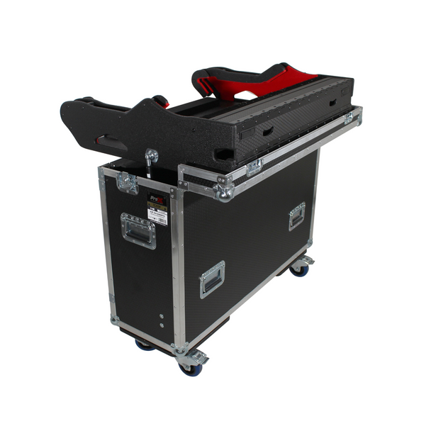 ProX Allen and Heath QU-32 Flip-Ready Hydraulic Console Easy Retracting Lifting Case by ZCASE