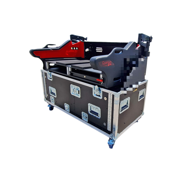 ProX Soundcraft VI3000 Flip-Ready Hydraulic Console Easy Retracting Lifting Case with 2x 2U Rack Space by ZCASE