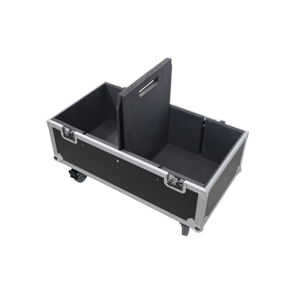 ProX Universal ATA Dual Speaker Flight Case for 2x QSC K12 JBL PRX812 and similar size speakers 25x15x15 in.
