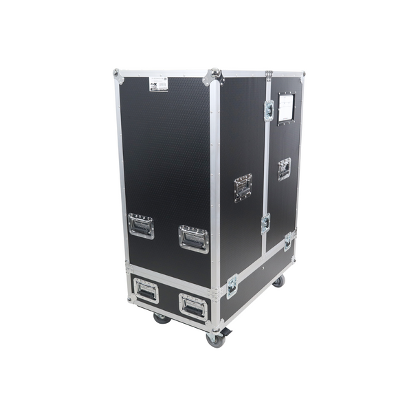 ProX Universal ATA Dual Speaker Flight Case for 2x QSC KW153 RCF TTL6-A and similar sizes 44x19x17 in.