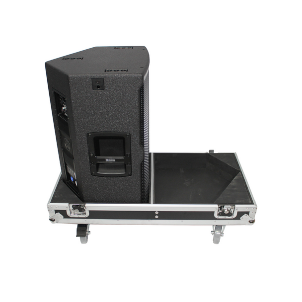 ProX Flight Case for Two RCF-TT25-A II High Definition Two-Way Speakers with 4 Inch Wheels