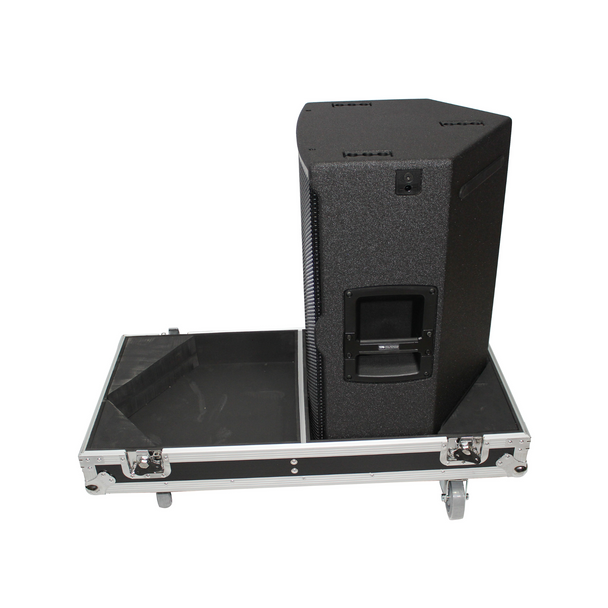 ProX Flight Case for Two RCF-TT25-A II High Definition Two-Way Speakers with 4 Inch Wheels