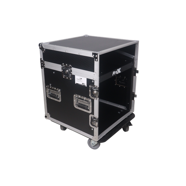 ProX 12U Vertical Mixer Combo Amp Rack Mount Flight Case with Caster Wheels