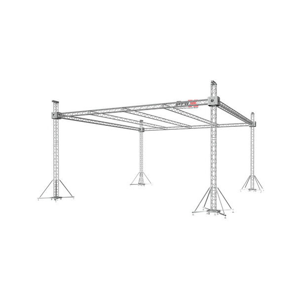 XTP-GS323223-3F32 F34 Stage Roofing Truss System with Ground Support, Truss and Chain Hoists – 32x32x23 Ft. F32 Beams