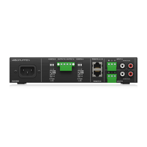 LAB GRUPPEN LAB-CA1202 2 x 120W Commercial Amplifier with Energy Star Certification 