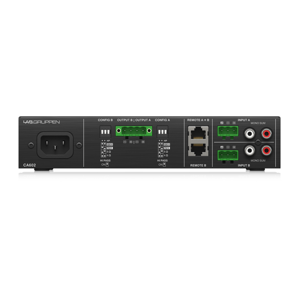 LAB GRUPPEN LAB-CA602 2 x 60W Commercial Amplifier with Energy Star Certification
