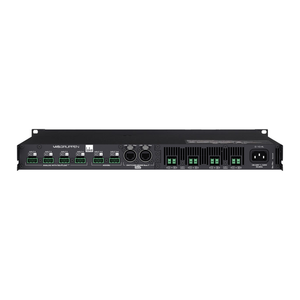 LAB GRUPPEN D 10:4L 1000W Amplifier with 4 Output Channels, Lake DSP & Dante Networking