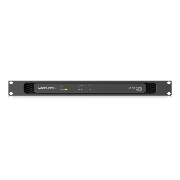 LAB GRUPPEN E 40:2 4,000 Watt Amplifier with 2 Flexible Output Channels for Installation Applications