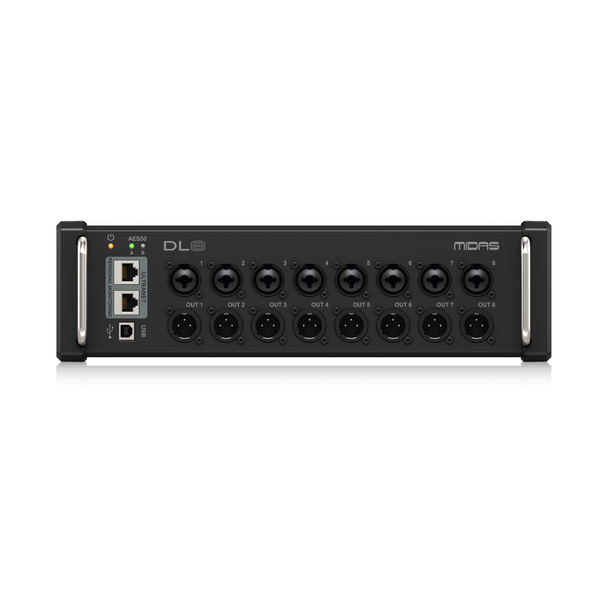 Midas DL8 PoE-Powered 8x8 Stage Box with Midas PRO Preamps