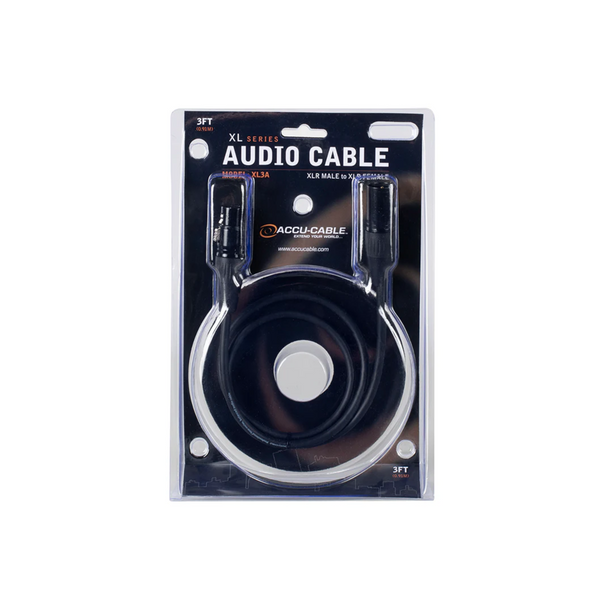 ADJ XL3A 3FT audio cable