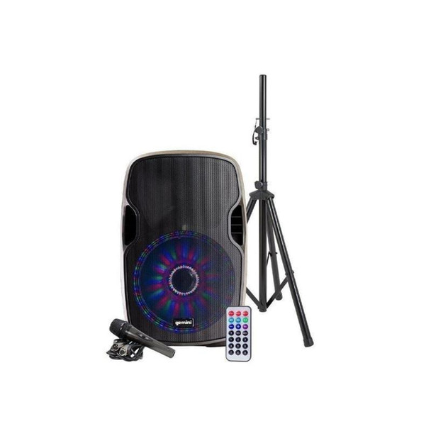 GCD Package: Pioneer DJ DDJ-REV5 DJ Package with Gemini AS-12BLU-LT-PK Speakers & ProX Case