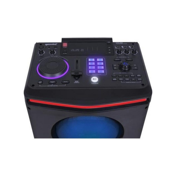 Gemini GPK-800 Professional Karaoke Speaker 2400W Bluetooth LED Party System Gemini GPK-800 Professional Karaoke Speaker 2400W Bluetooth LED Party System
