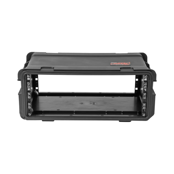 SKB 3i-4U11-W 4U Injection Molded 11" Deep Rack w/Wheels, Black