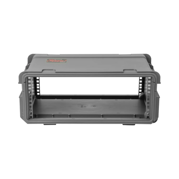 SKB 3i-4U11G-W 4U Injection Molded 11” Deep Rack w/Wheels, Dark Grey